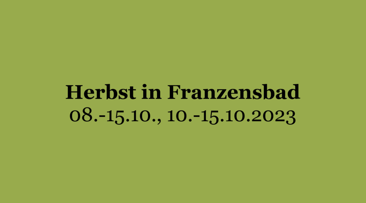 Herbst in Franzensbad