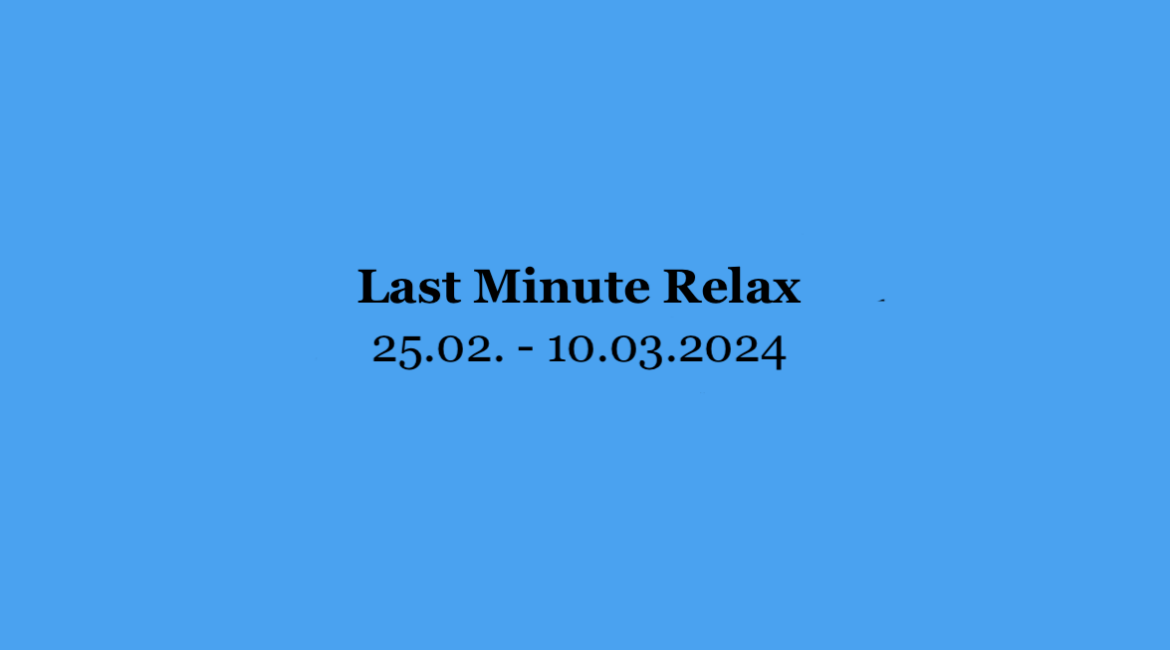 Last Minute Relax se slevou 15%