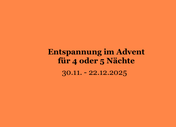 Entspannung im Advent
